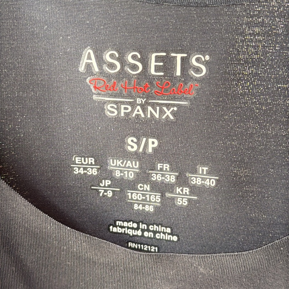 SPANX Assets Red Hot Label Scalloped Open-Bust Full Slip Black Super Shaper-Sml - Picture 6 of 10